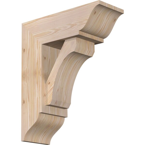 Ekena Millwork Legacy Traditional Smooth Bracket w/ Offset Brace, Douglas Fir, 7 1/2"W x 20"D x 24"H BKT0806X20X24LEC01SDF - main